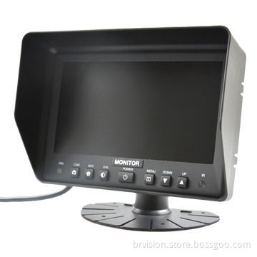7-inch TFT-LCD Vehicle Rear-view Camera Monitor, 2-channel Video Input, OEM Orders Welcomed